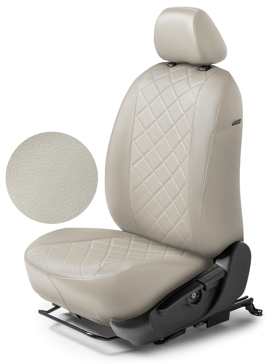 

Авточехлы Rival Ромб (зад.сп. 40/60) Hyundai Tucson 15-20, эко-кожа, бежевые, SC.2304.2B, Бежевый