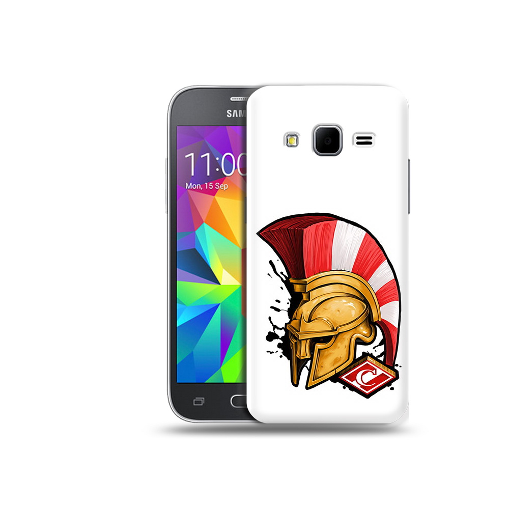 

Чехол MyPads Tocco для Samsung Galaxy Core Prime ФК спартак шлем (PT11933.566.185), Прозрачный, Tocco