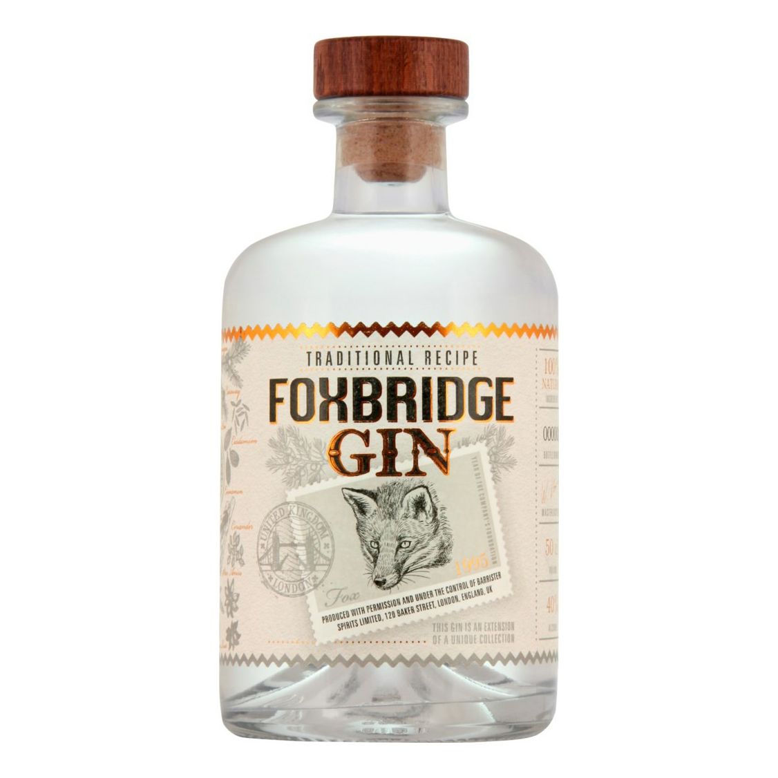 

Джин Ладога Foxbridge 40% 0,5 л