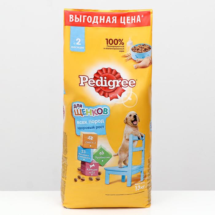 

Сухой корм для щенков всех пород Pedigree курица 13 кг