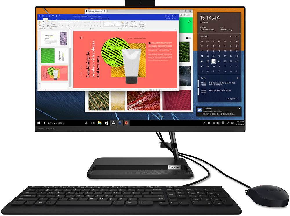 Моноблок Lenovo IdeaCentre 24ALC6 черный (F0G100QKRK)