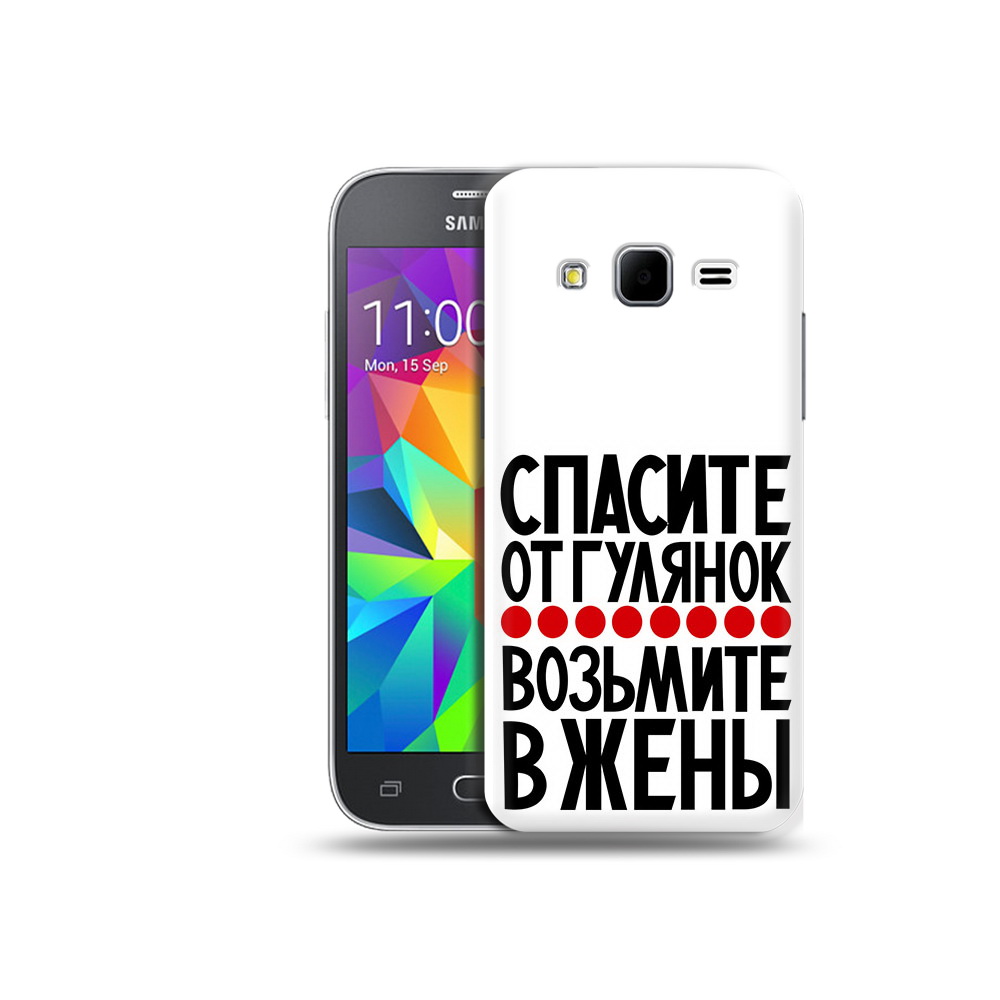 

Чехол MyPads Tocco для Samsung Galaxy Core Prime Спасите от гулянок возьмите в жены, Прозрачный, Tocco