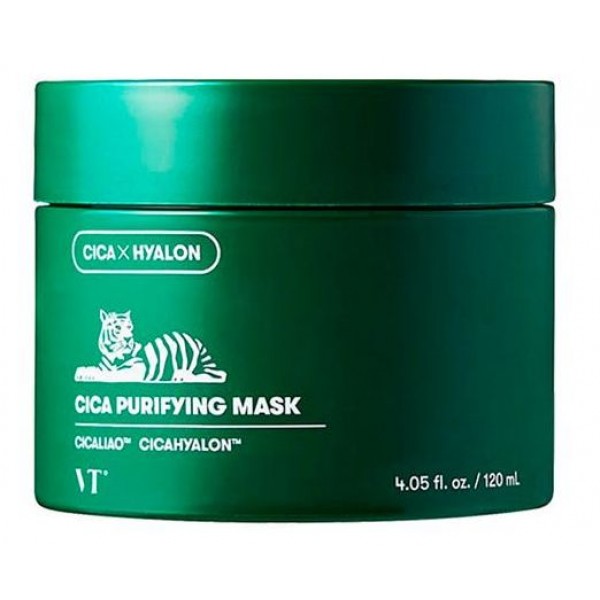 Маска глиняная VT Cosmetics очищающая  с центеллой cica purifying mask