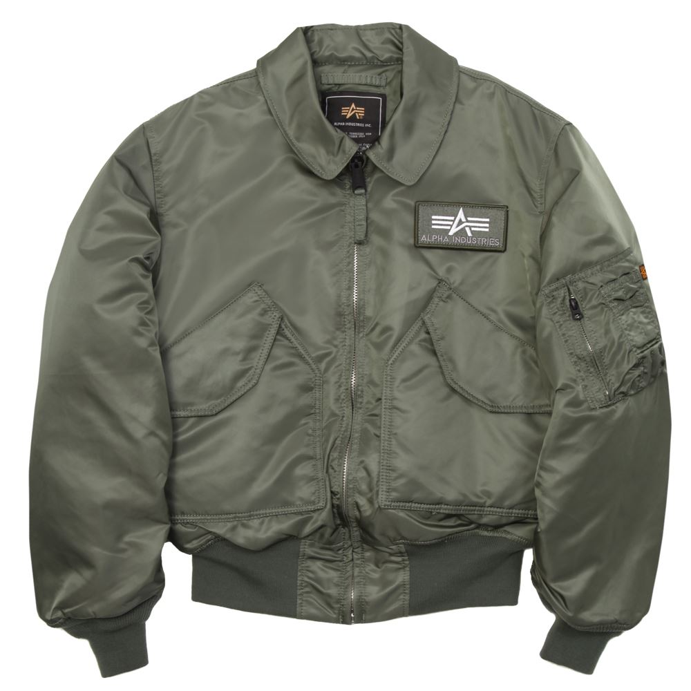 

Куртка бомбер Alpha Industries Cwu-45P Flight Jacket, зеленая, L, CWU-45P