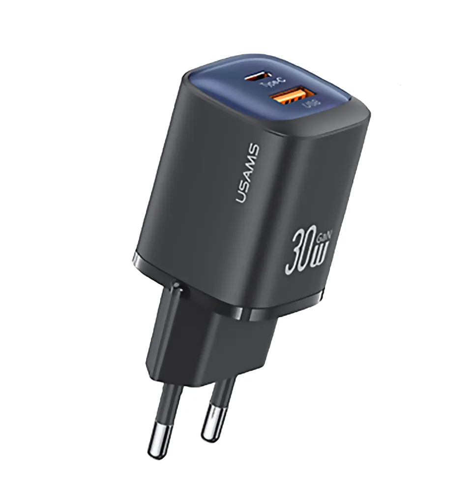 

Сетевое зарядное устройство Usams CC254 USB Type-C 1xUSB, 1xUSB Type-C 3 А черный, CC254