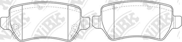 

Комплект тормозных колодок NiBK PN0329