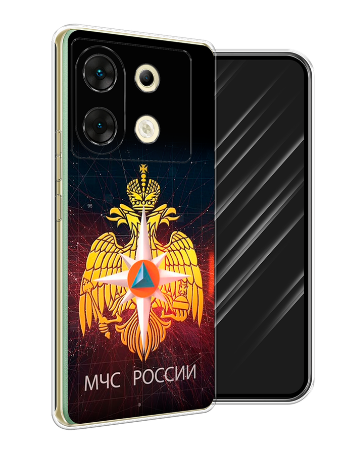 

Чехол Awog на Infinix Zero 30 5G "МЧС России", Черный;желтый;красный, 3104950-1