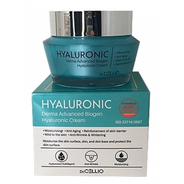 Купить Крем для лица с гиалуроновой кислотой Dr.Cellio derma advanced biogen hyaluronic 150 мл