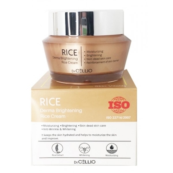Купить Крем для лица с рисовым экстрактом Dr.Cellio derma brightning rice cream 50 мл