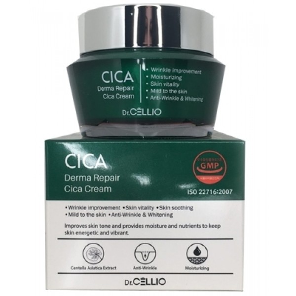 

Крем для лица восстанавливающий Dr.Cellio derma repair cica cream 50 мл