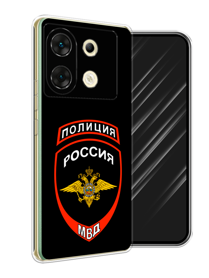 

Чехол Awog на Infinix Zero 30 5G "Полиция шеврон", Черный;красный;белый, 3104950-1