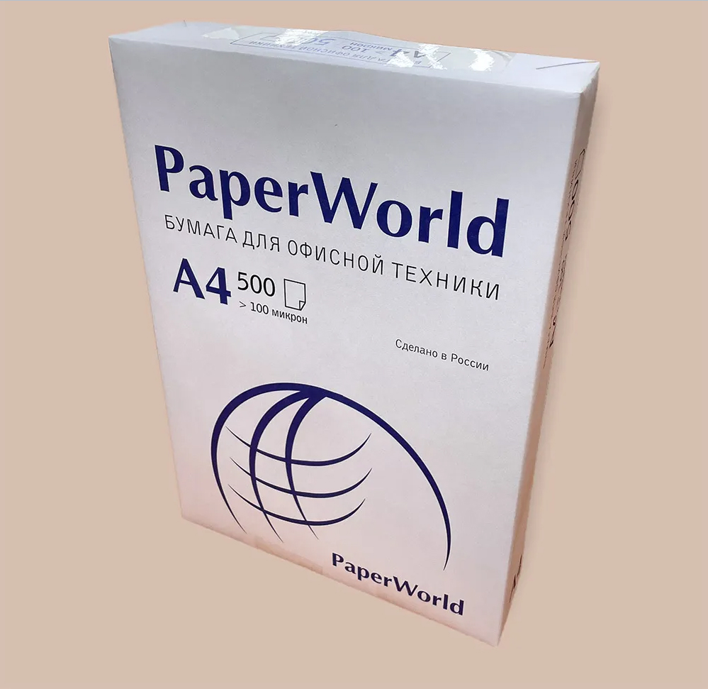 

Бумага офисная Paper World, 500 листов, А4