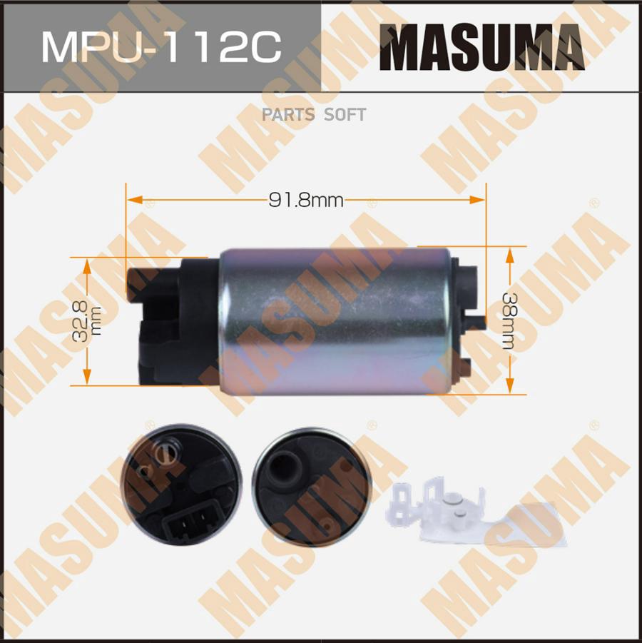 

Бензонасос MASUMA, CAMRY, PRIUS / AVV50, ZVW50, сетка MPU-051, графитовый коллектор