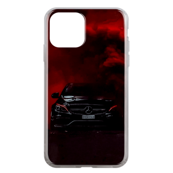 фото Чехол для iphone 12 pro max с рисунком "car merc" nobrand