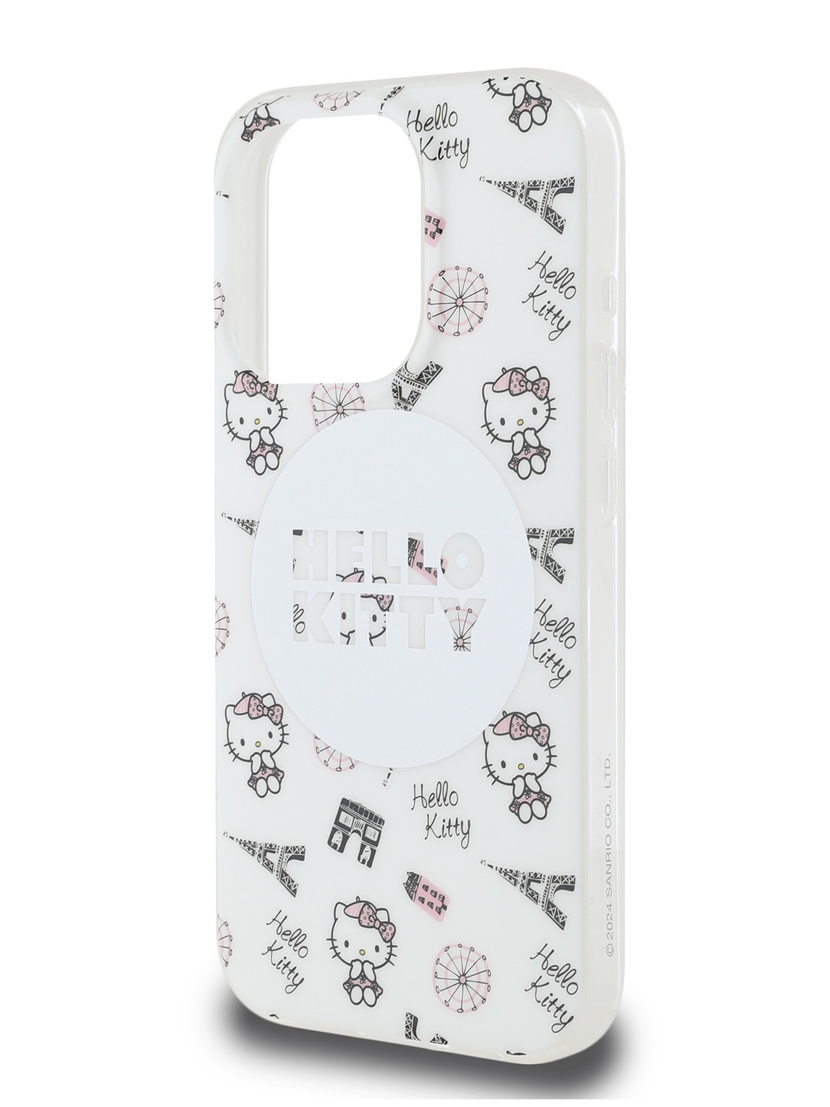

Чехол Hello Kitty для iPhone 16 Pro Max с MagSafe с принтом IML, белый