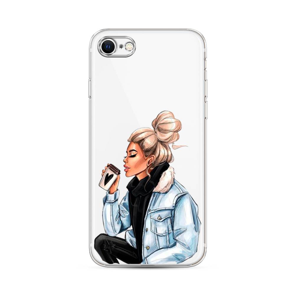 

Чехол Awog на Apple iPhone SE 2022 / Айфон SE 2022 "Cute girl", Разноцветный, 14850-7