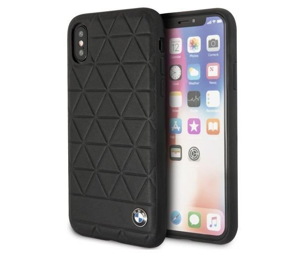 фото Чехол cg mobile bmw signature embossed hexagon leather iphone x/xs черный