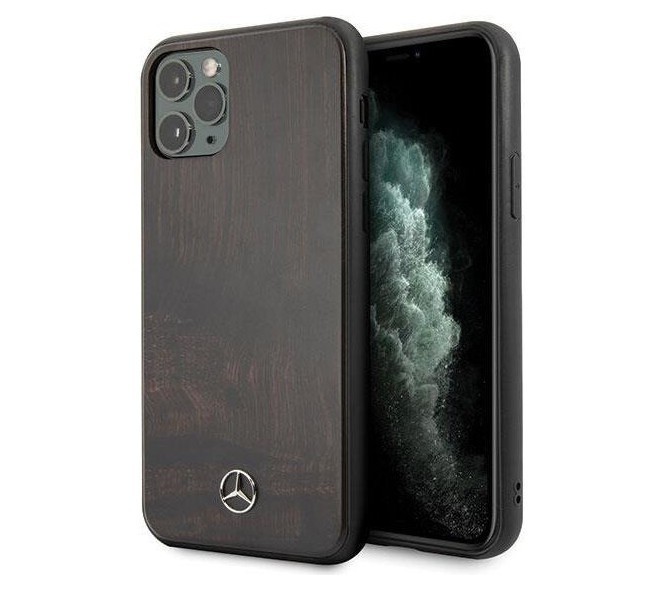 фото Чехол cg mobile mercedes wood iphone 11 pro "коричневый полисандр"