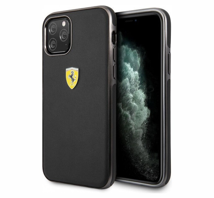 фото Чехол cg mobile ferrari on-track leather urban iphone 11 pro max черный