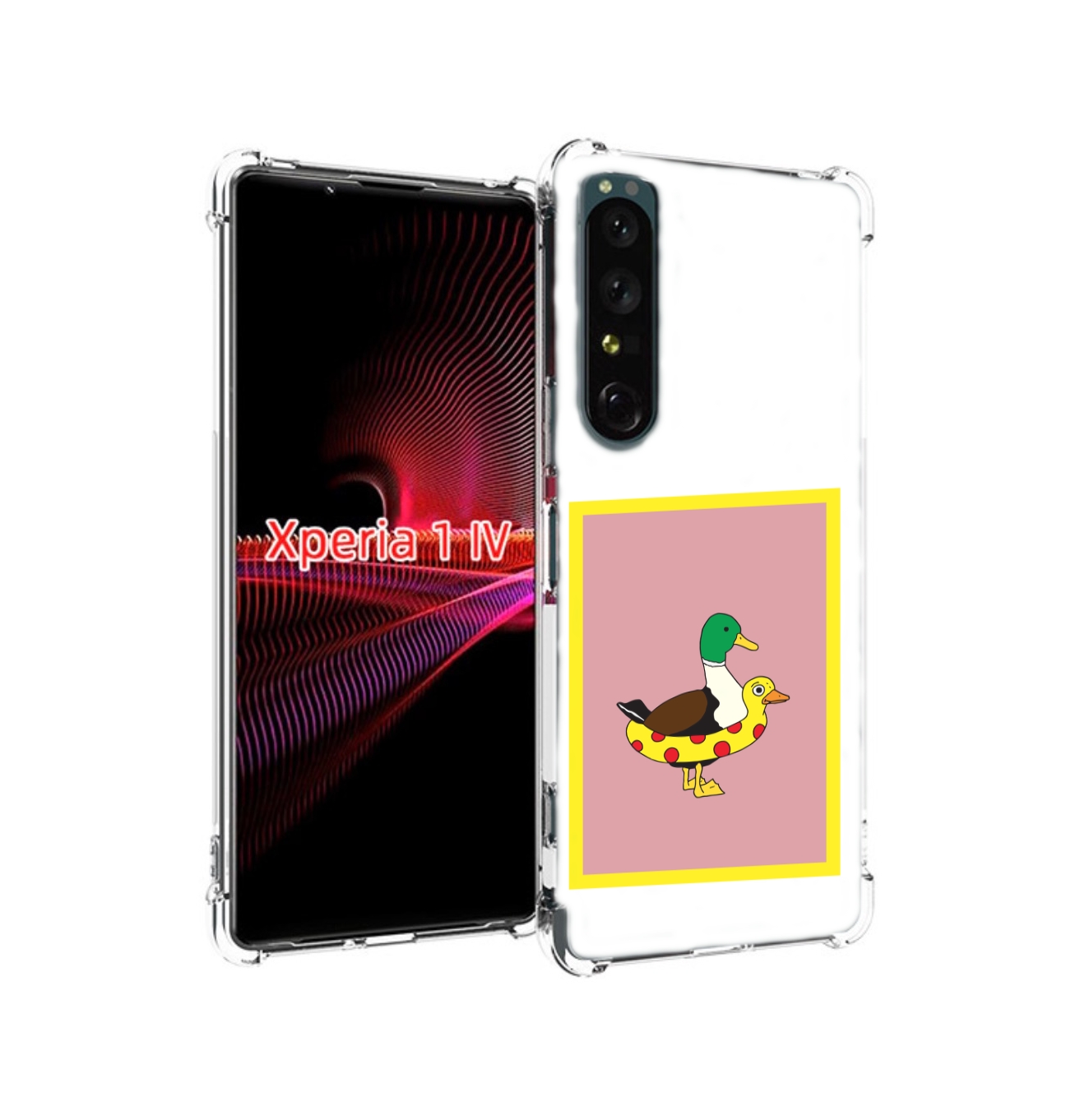 

Чехол накладка MyPads утка в круге надувном для Sony Xperia 1 IV, Прозрачный, Tocco