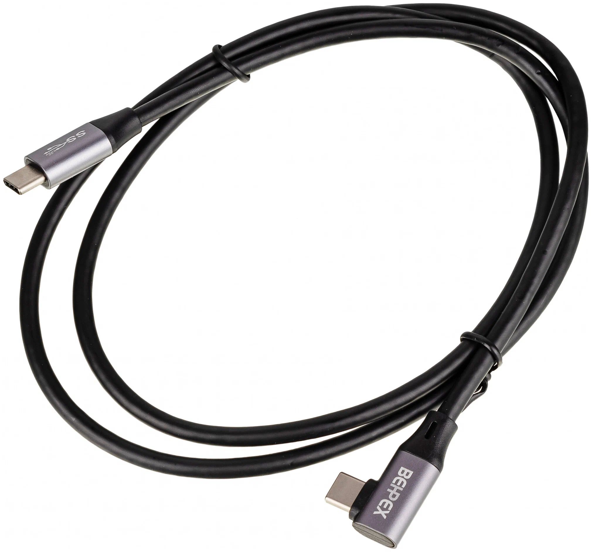 Кабель USB Type-C - USB Type-C 60W, 1 м, черный