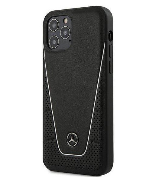 фото Чехол cg mobile mercedes dinamic genuine leather iphone 12 pro max черный