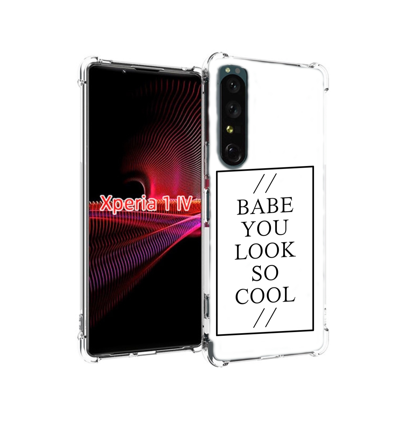 

Чехол накладка MyPads ты-выглядишь-очень-круто для Sony Xperia 1 IV, Прозрачный, Tocco