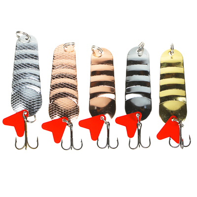 AZOR FISHING Блесна колеблющаяся, тип Атом, 20гр, 5 цветов