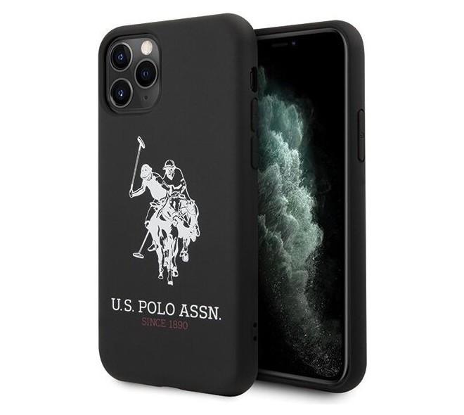 фото Чехол cg mobile u.s. polo assn. liquid silicone big horse iphone 11 pro max черный