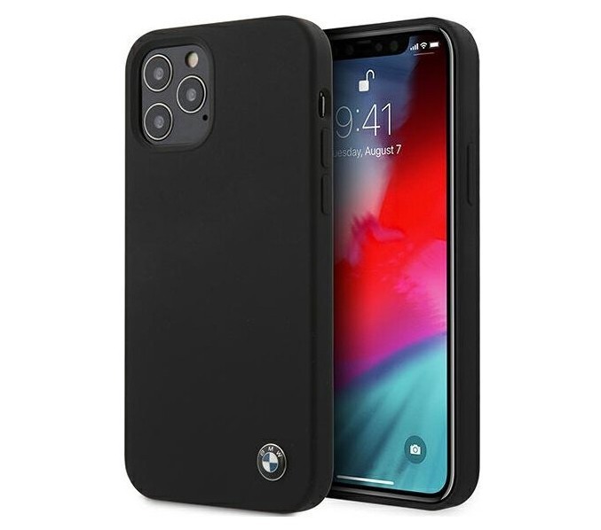 фото Чехол cg mobile bmw signature liquid silicone iphone 12 pro max черный