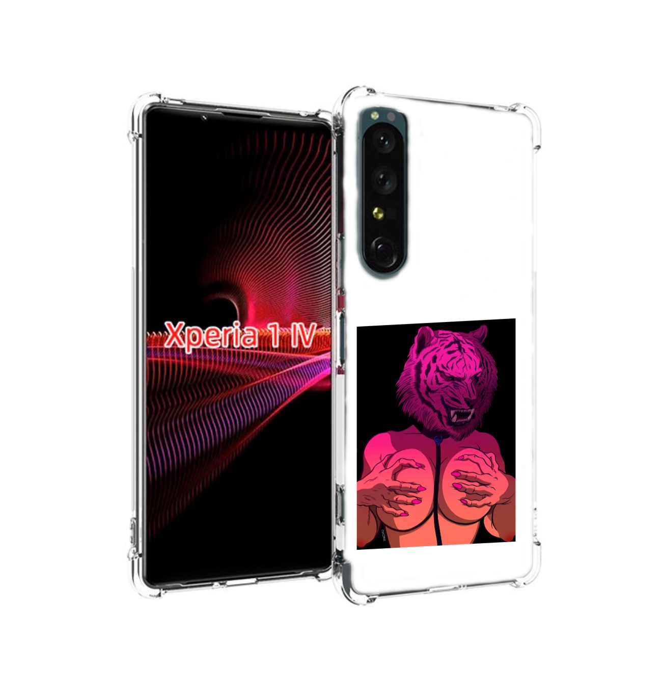 

Чехол накладка MyPads тигр с секретом женский для Sony Xperia 1 IV, Прозрачный, Tocco