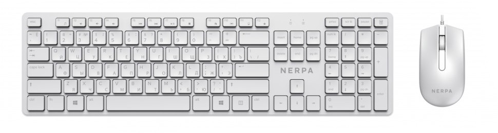 Комплект клавиатура и мышь Foxline NRP-MK150-W-WHT