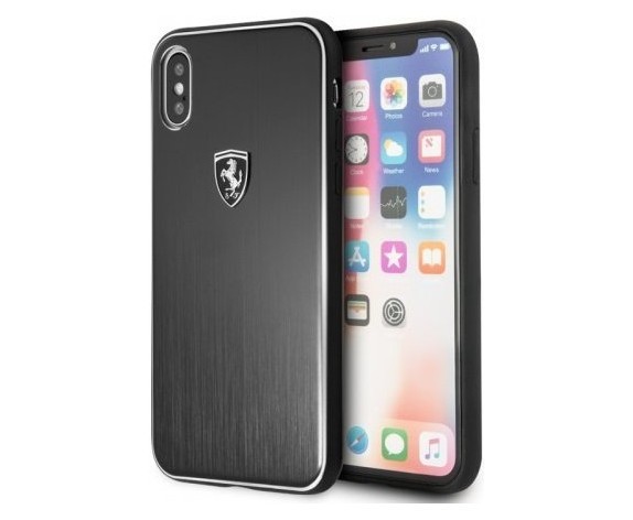 фото Чехол cg mobile ferrari heritage aluminium iphone x/xs черный