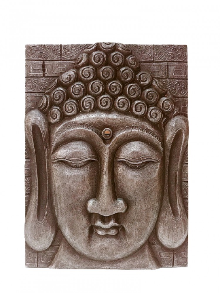 фото Панно рельефное будда 30х40см индонезия