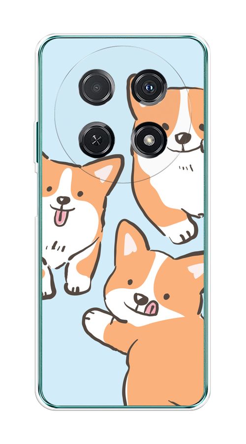 

Чехол на Huawei Nova 12i "Милые корги", Бежевый;голубой;коричневый, 6123950-1