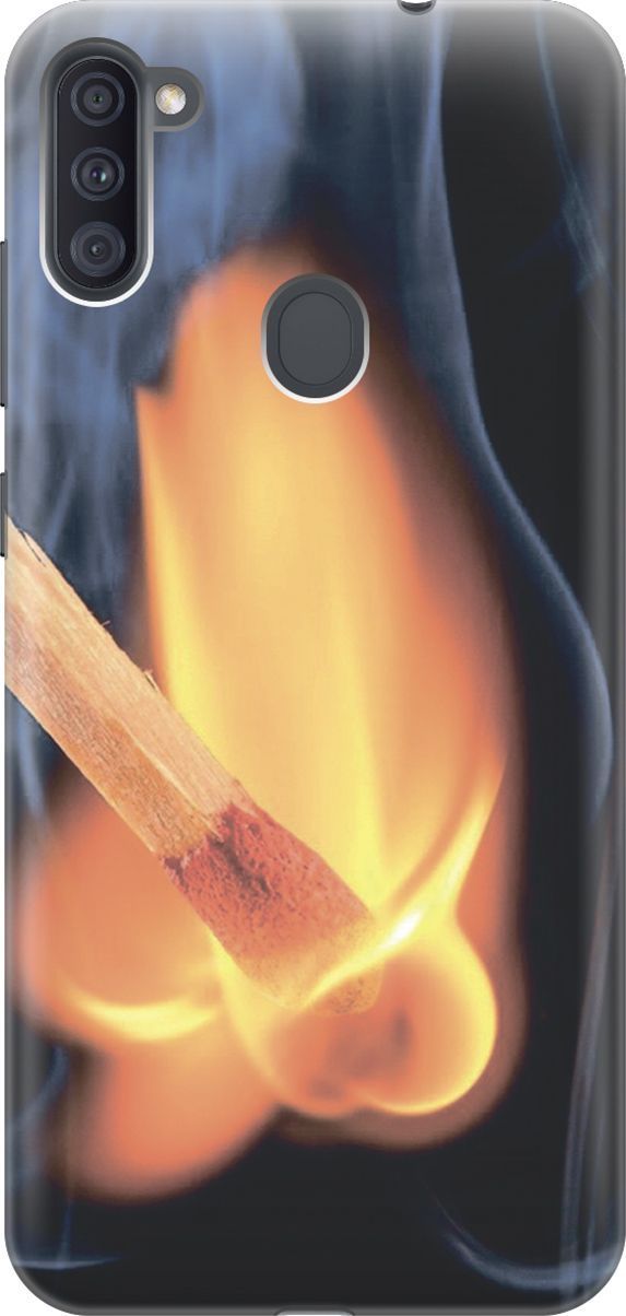 

Чехол на Samsung Galaxy A11/M11 с принтом "Горящая спичка", Оранжевый;черный, 4610
