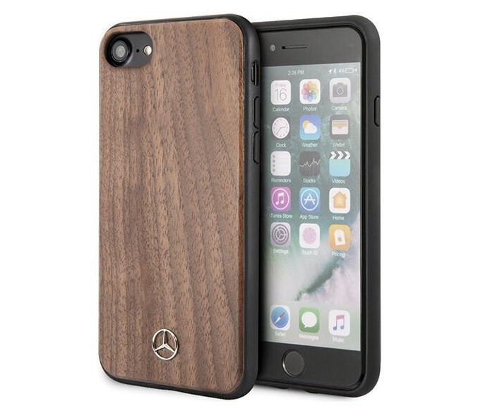 фото Чехол cg mobile mercedes wood iphone se 2020/8/7 "коричневый орех"