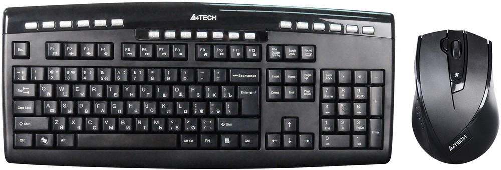 Комплект клавиатура и мышь A4Tech 9200F