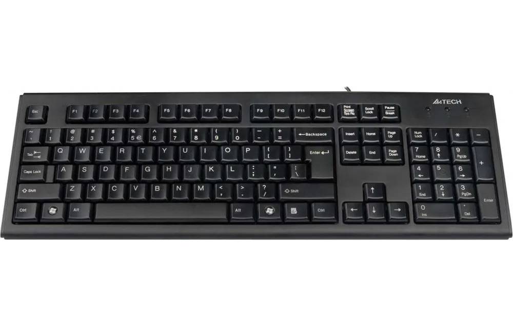 Проводная клавиатура A4Tech KR-83 Black