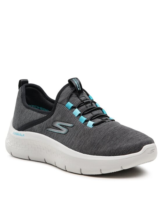 

Кроссовки Go Walk Flex 124956/BLK Skechers серый 38,5 EU, Go Walk Flex 124956/BLK