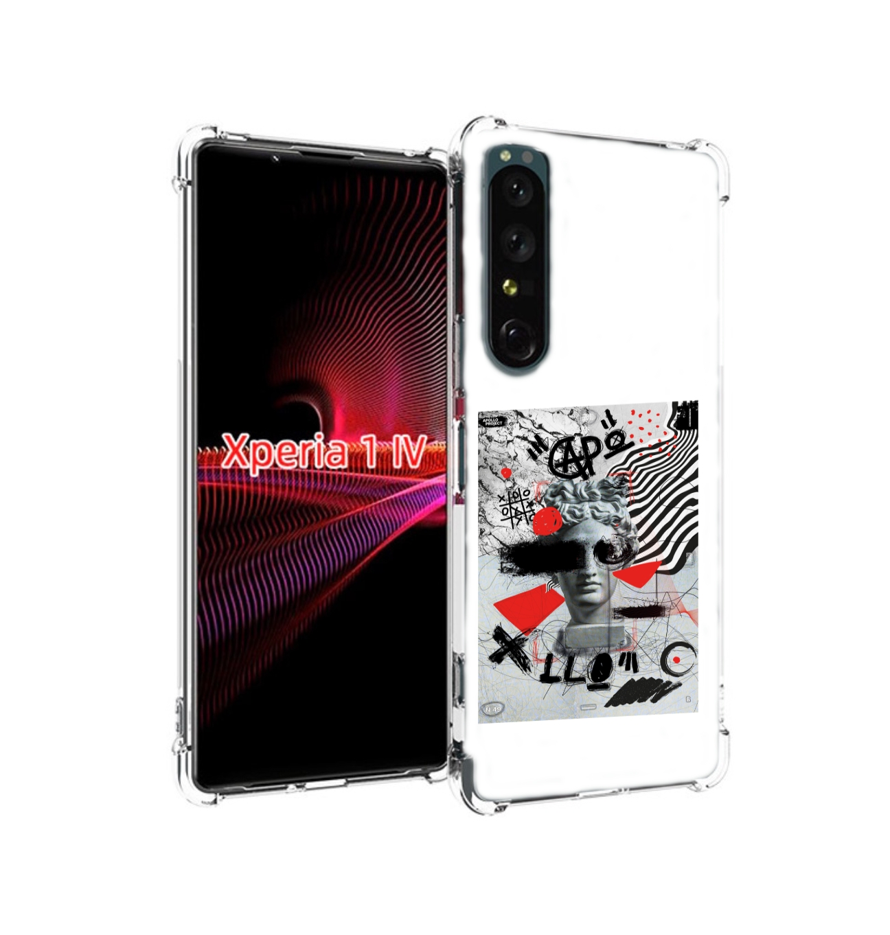 

Чехол накладка MyPads стрит арт статуя для Sony Xperia 1 IV, Прозрачный, Tocco