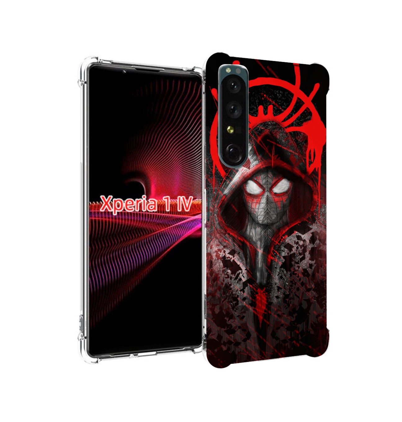 

Чехол задняя-панель-накладка-бампер MyPads страшный человек паук мужской для Sony Xperi..., Прозрачный, Tocco