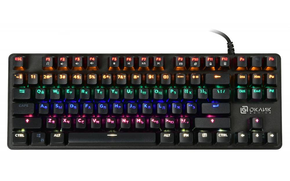 Проводная игровая клавиатура OKLICK 969G SHOTGUN Black (1176616)