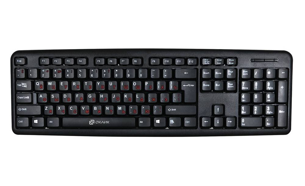 Проводная клавиатура OKLICK 90MV2 Black (90MV2)