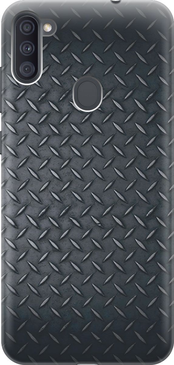 

Чехол на Samsung Galaxy A11/M11 с принтом "Металлический лист", Серый;черный, 7051