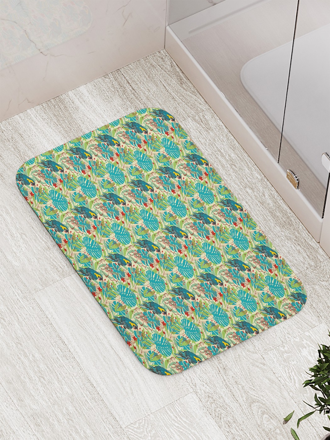 

Коврик противоскользящий для ванной, сауны, бассейна, 77х52 см bath_90795 JoyArty