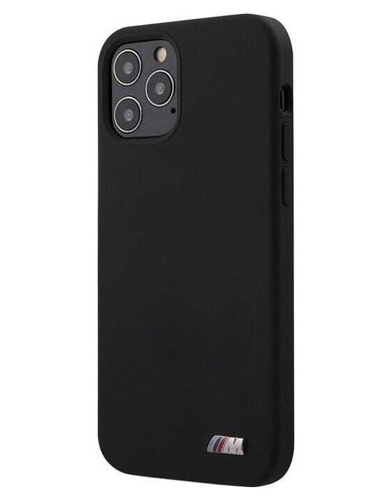 фото Чехол cg mobile bmw m-collection liquid silicone iphone 12/12 pro черный