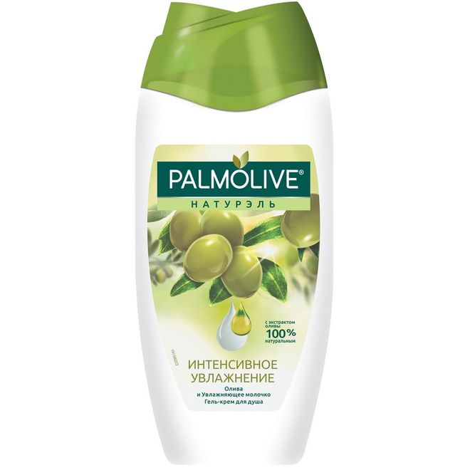 Гель для душа Palmolive Натурэль Олива+Увлажняющее молочко 250 мл топ женский спортивный со сборкой олива sl russian brand р р s