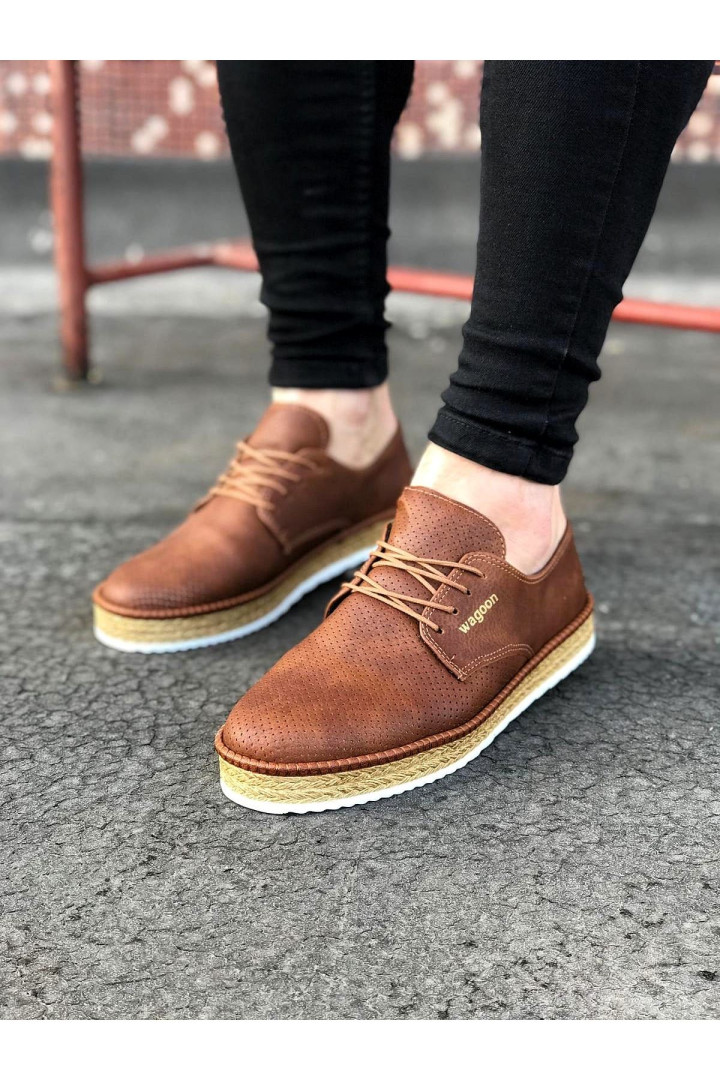 

Полуботинки мужские Wagoon WG-013-TABA коричневые 41 EU (доставка из-за рубежа), WG-013-TABA