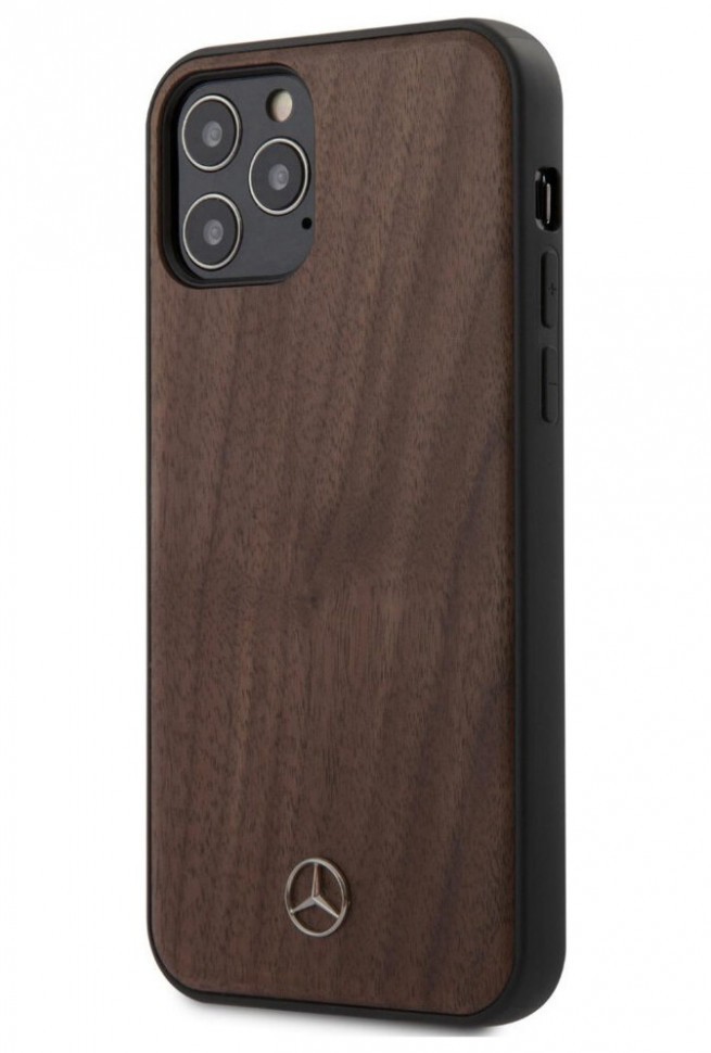 фото Чехол cg mobile mercedes wood iphone 12 pro max "коричневый орех"